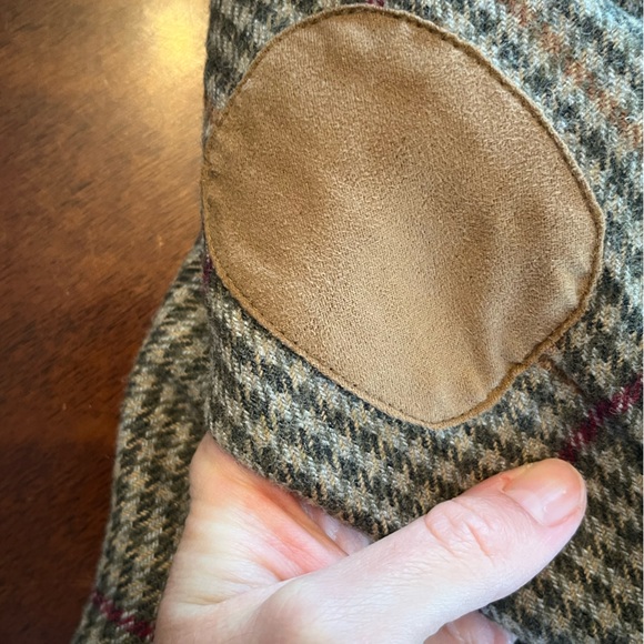 Janie and Jack Plaid Blazer - Green and Pink - Picture 3 of 12